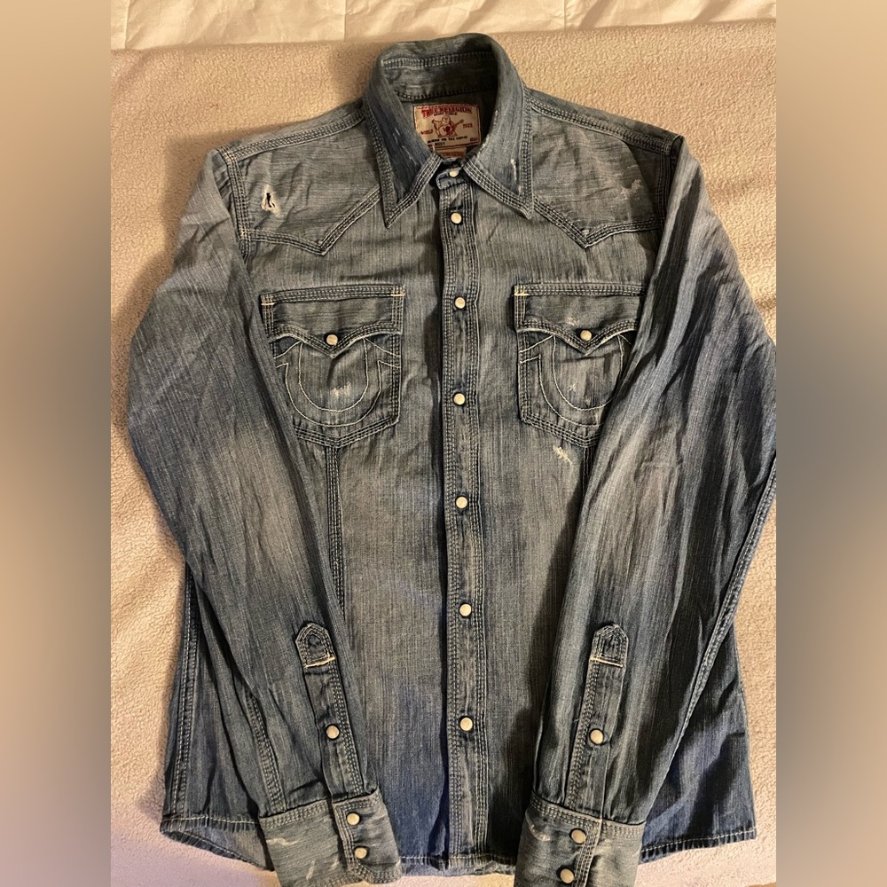 True Religion button up shirt